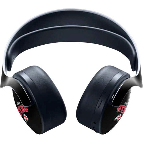 University of Utah Utes Logo PULSE 3D Wireless Headset for PS5 Skin