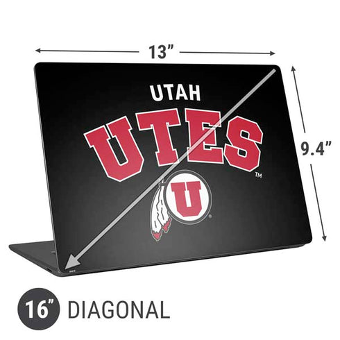 University of Utah Utes Logo Universal Laptop 16in (13 x 9.4in) Skin