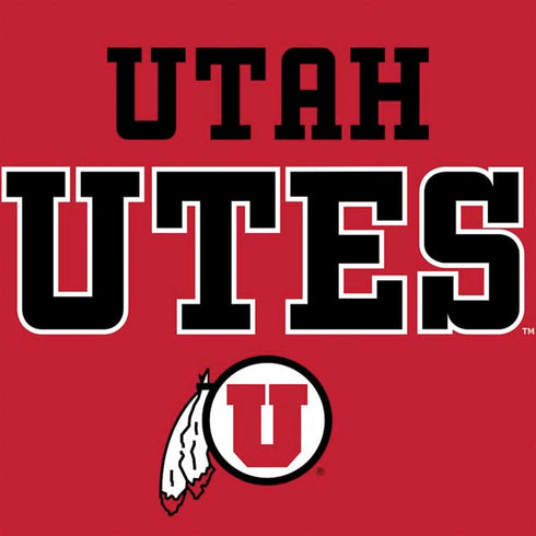 Utah Utes Text on Red Nintendo 2DS XL (2017) Skin