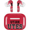 Utah Utes Text on Red AirPods Pro 2nd Gen Skin