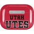 Utah Utes Text on Red AirPods Pro 2nd Gen Skin
