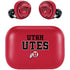 University of Utah Utes Text on Red Amazon Echo Buds Skin