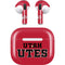 Utah Utes Text on Red Apple AirPods (3rd Gen 2021) Skin