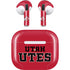 Utah Utes Text on Red Apple AirPods (3rd Gen 2021) Skin