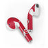 Utah Utes Text on Red Apple AirPods Skin