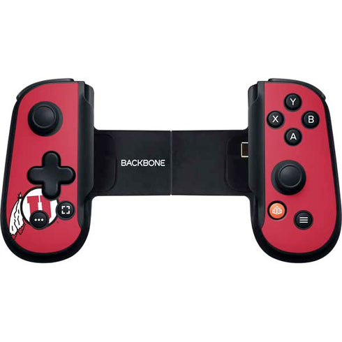 University of Utah Utes Text on Red Backbone One for iPhone Game Controller Skin