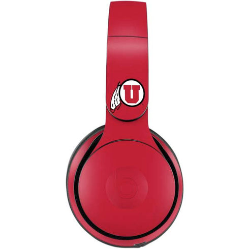 Utah Utes Text on Red Beats Solo Pro Skin