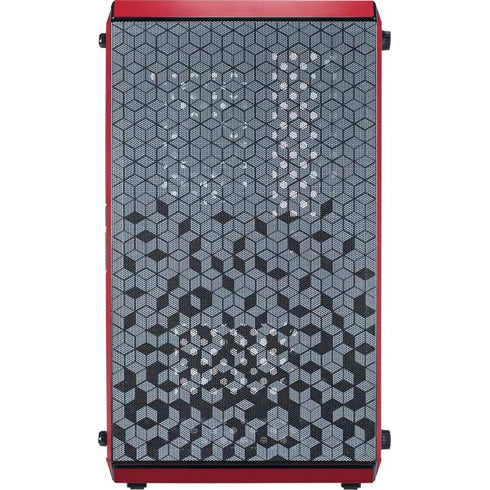 Utah Utes Text on Red Cooler Master MasterBox Q300L Mini Tower Skin