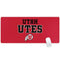 University of Utah Utes Text on Red Gaming Mouse Pad