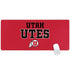 University of Utah Utes Text on Red Gaming Mouse Pad