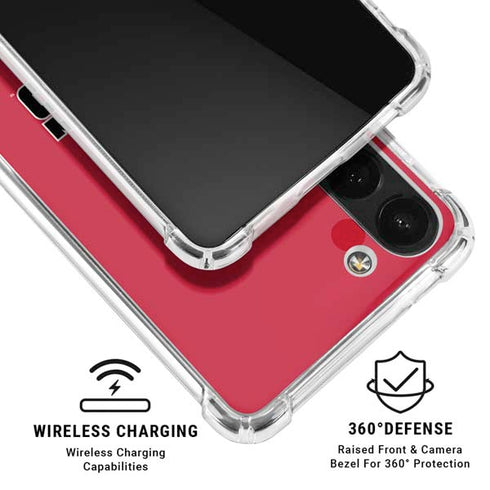 Utah Utes Text on Red Galaxy A13 5G Clear Case