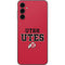 Utah Utes Text on Red Galaxy A14 5G Skin