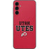 Utah Utes Text on Red Galaxy A14 5G Skin