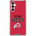 University of Utah Utes Text on Red Galaxy A16 5G Clear Case