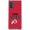 Utah Utes Text on Red Galaxy A32 5G Clear Case