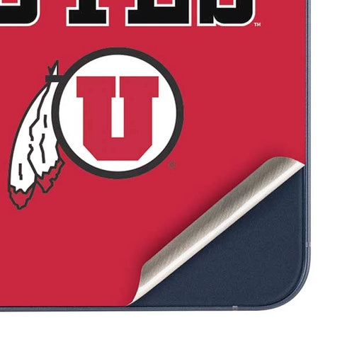 University of Utah Utes Text on Red Galaxy A35 5G Skin