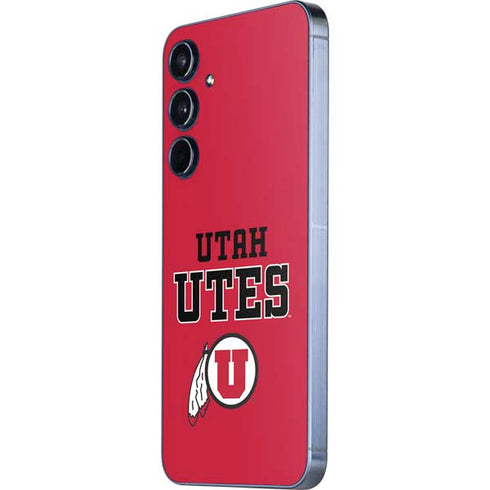 University of Utah Utes Text on Red Galaxy A36 5G Skin