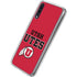 Utah Utes Text on Red Galaxy A50 Clear Case