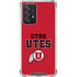 Utah Utes Text on Red Galaxy A52 5G Clear Case
