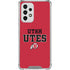 Utah Utes Text on Red Galaxy A53 5G Clear Case