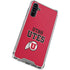 University of Utah Utes Text on Red Galaxy A54 5G Clear Case