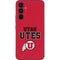 Utah Utes Text on Red Galaxy A54 5G Skin