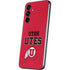 Utah Utes Text on Red Galaxy A54 5G Skin