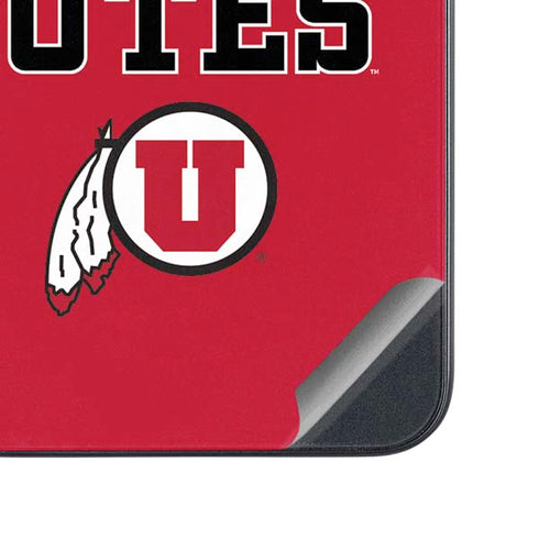 Utah Utes Text on Red Galaxy A54 5G Skin