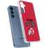University of Utah Utes Text on Red Galaxy A55 5G Clear Case