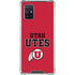 Utah Utes Text on Red Galaxy A71 5G Clear Case