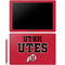 Utah Utes Text on Red Galaxy Book 12in Skin