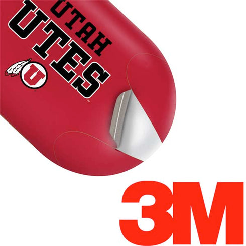 University of Utah Utes Text on Red Galaxy Buds Plus Skin