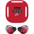 University of Utah Utes Text on Red Galaxy Buds Pro Skin