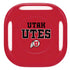 University of Utah Utes Text on Red Galaxy Buds Pro Skin