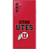 Utah Utes Text on Red Galaxy Note 10 Plus Skin