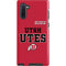 Utah Utes Text on Red Galaxy Note 10 Pro Case