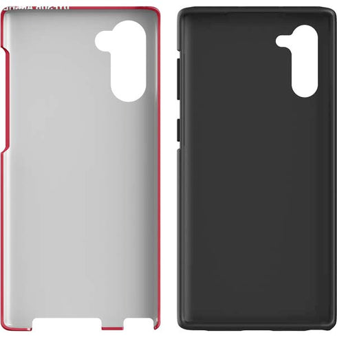 Utah Utes Text on Red Galaxy Note 10 Pro Case