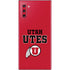 Utah Utes Text on Red Galaxy Note 10 Skin