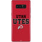 Utah Utes Text on Red Galaxy Note 8 Skin