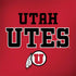 Utah Utes Text on Red Galaxy Note 8 Skin
