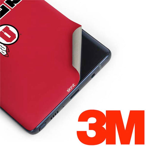 Utah Utes Text on Red Galaxy Note 9 Skin