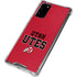 Utah Utes Text on Red Galaxy Note20 5G Clear Case