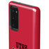Utah Utes Text on Red Galaxy Note20 5G Pro Case
