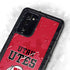 Utah Utes Text on Red Galaxy Note20 5G Waterproof Case