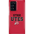 University of Utah Utes Text on Red Galaxy Cases