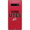 Utah Utes Text on Red Galaxy S10 Plus Skin