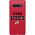 Utah Utes Text on Red Galaxy S10 Skin