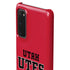 Utah Utes Text on Red Galaxy S20 Lite Case