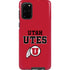 Utah Utes Text on Red Galaxy S20 Plus Pro Case