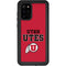 Utah Utes Text on Red Galaxy S20 Plus Waterproof Case